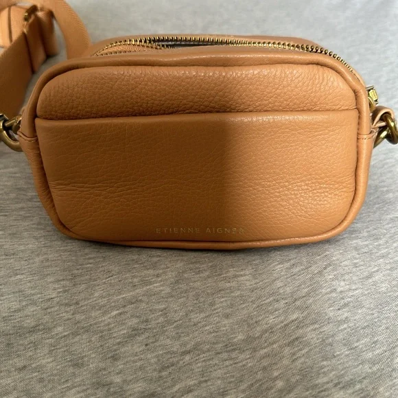 Etienne Aigner Leather Stella Mini Crossbody Bag - Light Brown - Picture 2 of 4